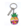 Custom Epoxy Keychain Tropical Beach Tourist Souvenirs Fruit Pineapple Keychain