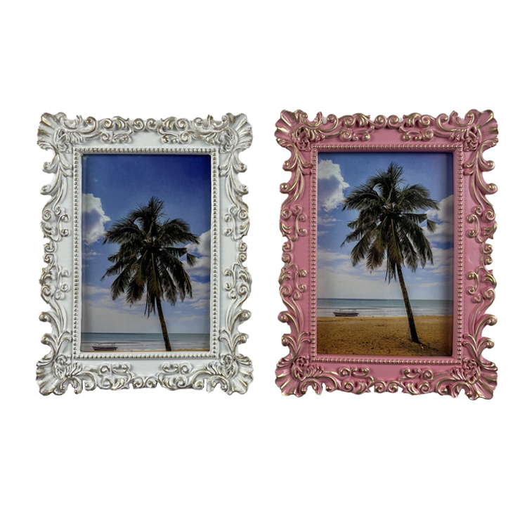 Wholesale Resin Home Decor Vintage European Gold Photo Frame