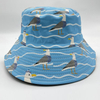 OEM Manufacturer Custom Sublimation Printed Logo Reversible Bucket Hat