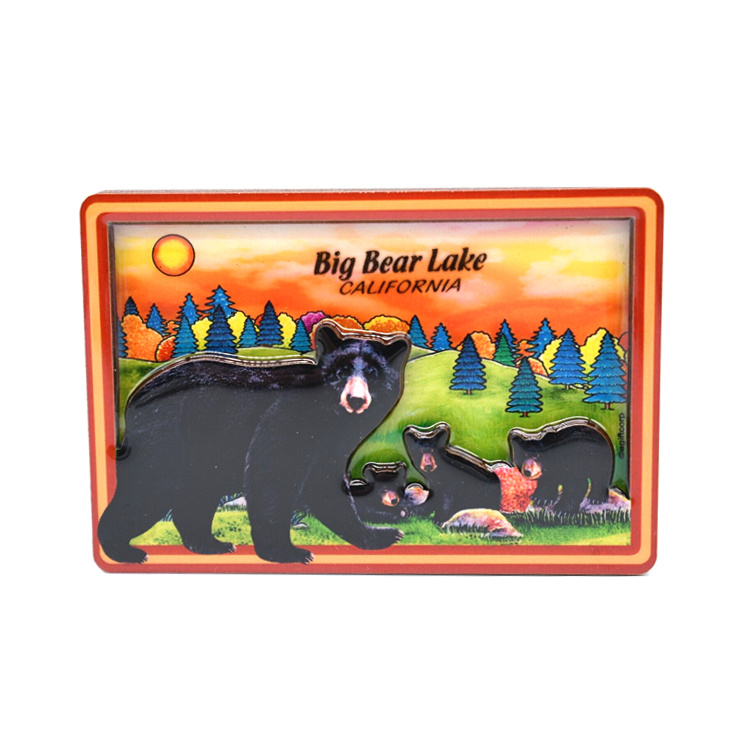 Custom Logo Epoxy Wood Nepal Souvenir Fridge Magnet