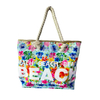 Wholesale Canvas Tropical Sea Turtle Beach Bag Summer Customizable Beach Bag