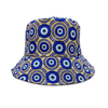 Custom All Over Print Bucket Hat Pattern Cotton Evil Eye Hat