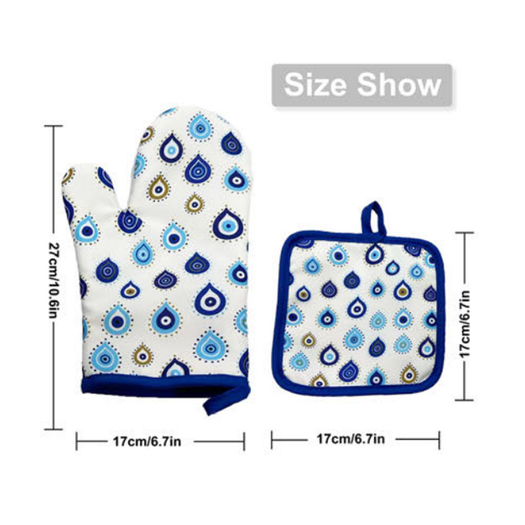 Manufacturer Custom Printed Souvenir Kitchen Oven Gloves Heat Resistant Sublimation Oven Mitt