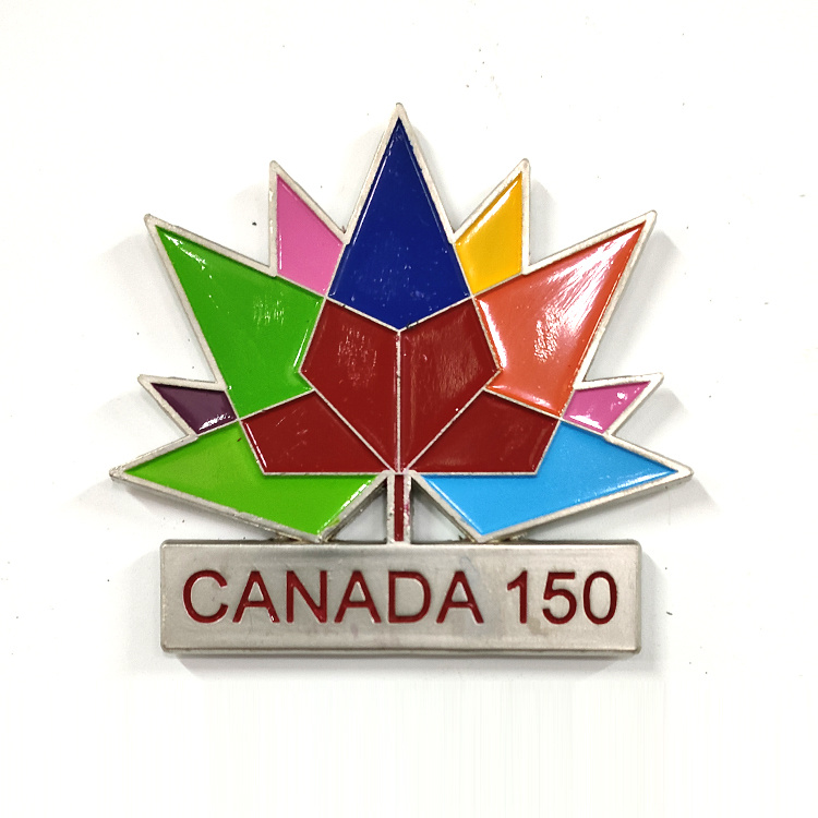 Custom Logo Metal 3D Toronto Canada Souvenir Fridge Magnet