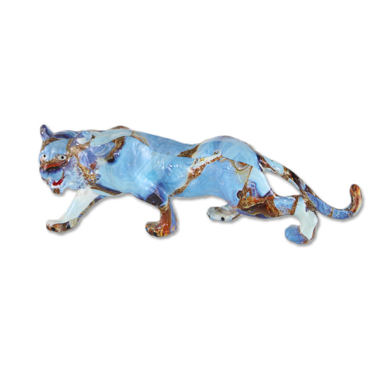 Luxury Art Animal Statue Resin Craft Decor Polyresin Leopard Sculpture