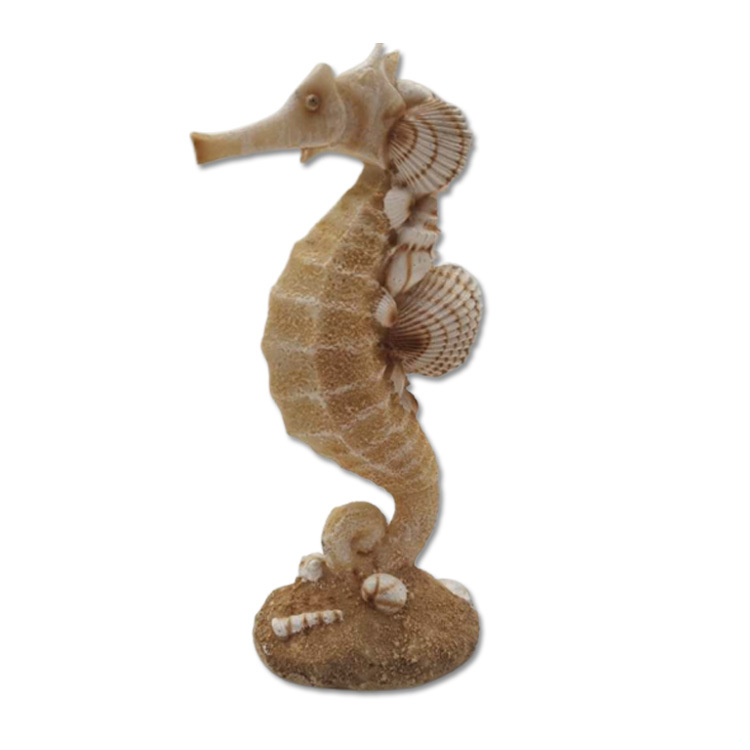 Wholesale Beach Souvenir Resin Sea Animal Statue Seahorse Home Decor