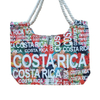 Custom Logo Printing Canvas Toucan Sloth Beach Tote Bag Costa Rica Souvenir Bag