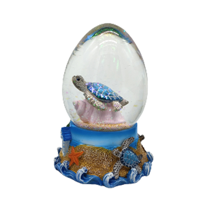 Custom Logo Resin Tropical Travel Gift Hawaii Souvenirs Gift Maldives Snow Globe