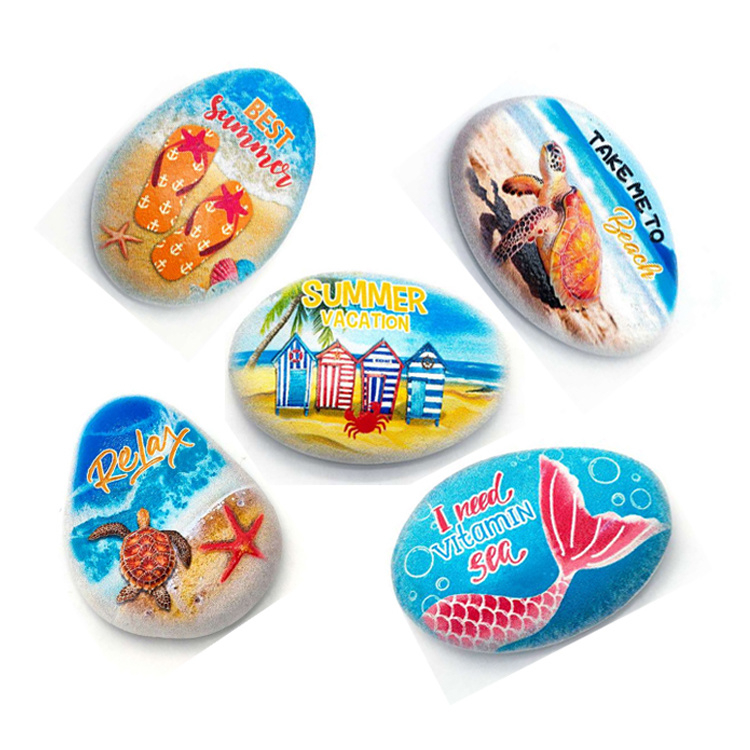 Factory Price Wholesale Beach Resin 3D Printing Fridge Magnet Customized Ref Souvenir Magnets