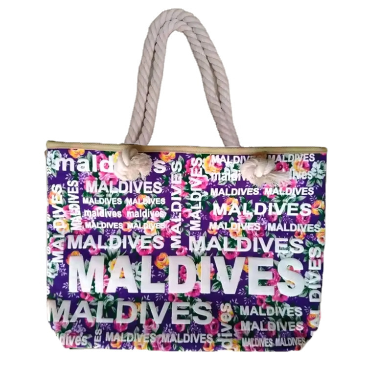 Custom Logo Canvas Foam Turtle Big Souvenir Mauritius Beach Tote Bag