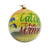 Custom Printing Christmas Tree Decor Souvenir Gift Sea Turtle Beach Design 8cm Foam Christmas Ball