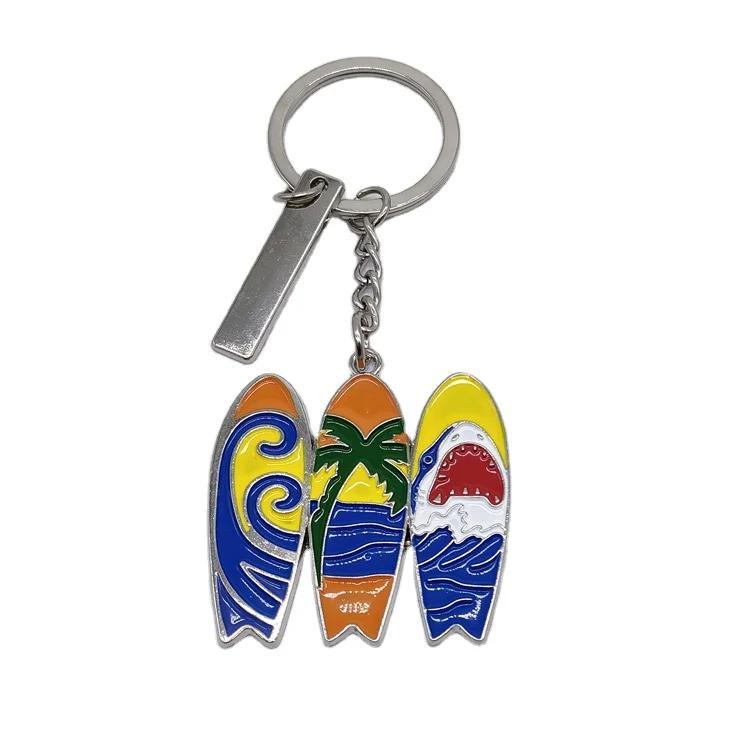 Customised Logo Metal Beach Souvenir Shoes Shoes Flip Flop Keychain