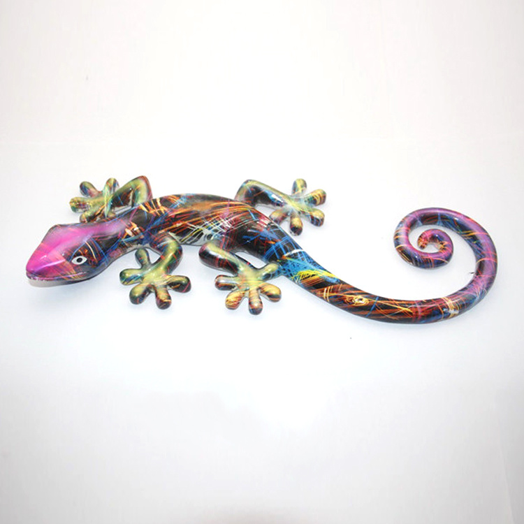 European Style Animal Figurines Resin Wall Lizard Hanging Ornaments Animal Wall Decor