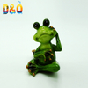 Custom Animal Figurine Resin Frog Statue Yoga Frog for Home Decor