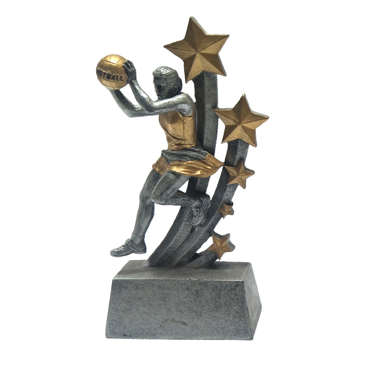 Custom Europe Football Game Resin Awards Polyresin Sport Trophy