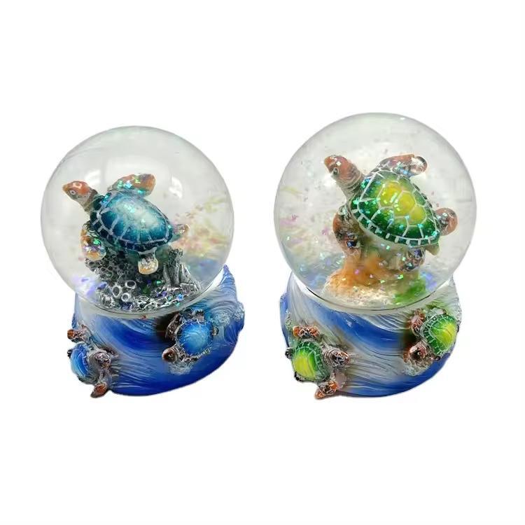 Custom Resin Tropical Fish Coral Reef Beach Maldives Souvenir Sea World Snow Globe