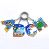 Customized Logo Tourist Souvenir Sea World Metal Enamel Sea Animal Octopus Keychains