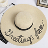 Wholesale Outdoor Sun Foldable Lady Beach Summer Women Straw Hats with Custom Logo