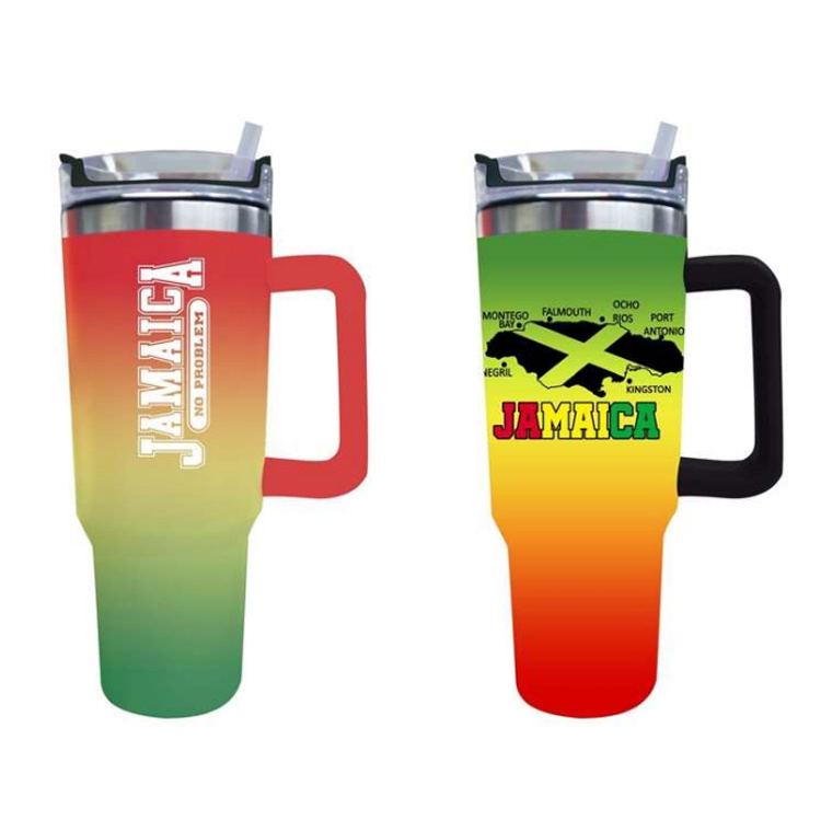 Custom Logo Sublimation Travel Drinkware Stainless Steel Halloween 40oz Tumbler with Handle