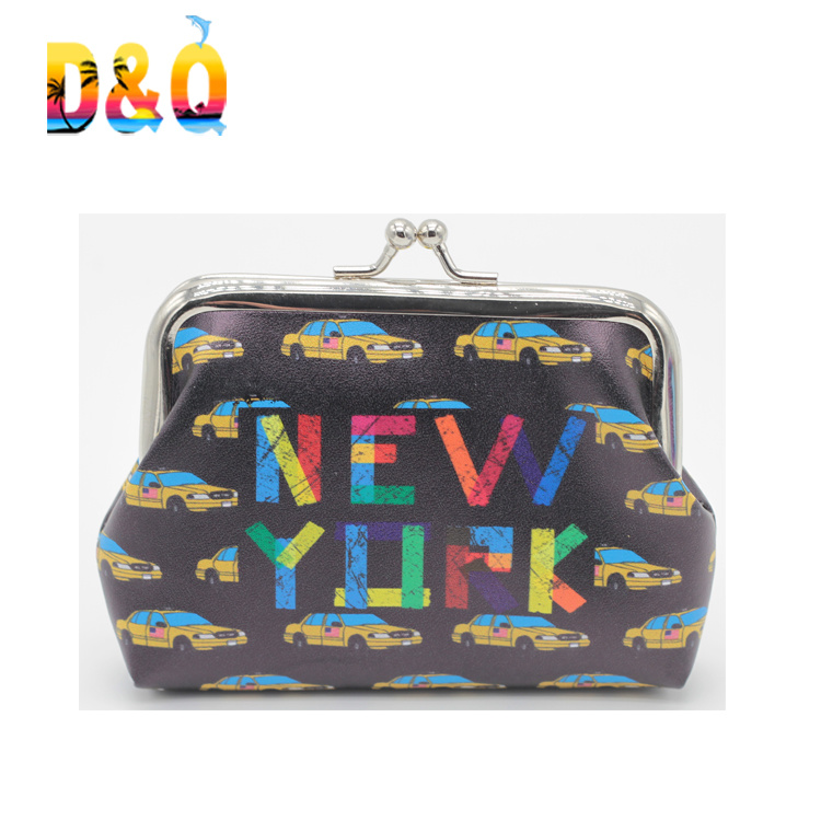 Wholesale Custom Women Small PU Leather Coin Purse New York Purses