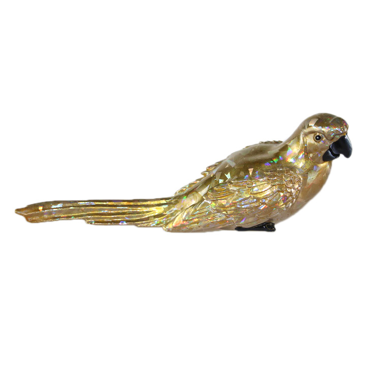 Custom Colorful 3D Home Table Decoration Resin Birds Parrot Statue for Sale