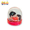 Customized Plastic Acrylic Photo Frame Snow Globe with Picture Insert