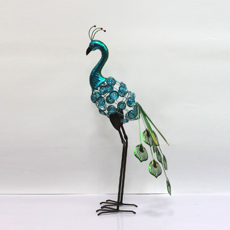 Outdoor Garden Decor Metal Peacock Garden Statue and Sculpture