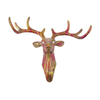 Modern Luxury Indoor Home Decor Resin 3D Deer Head Living Room Decor Wall Hanging