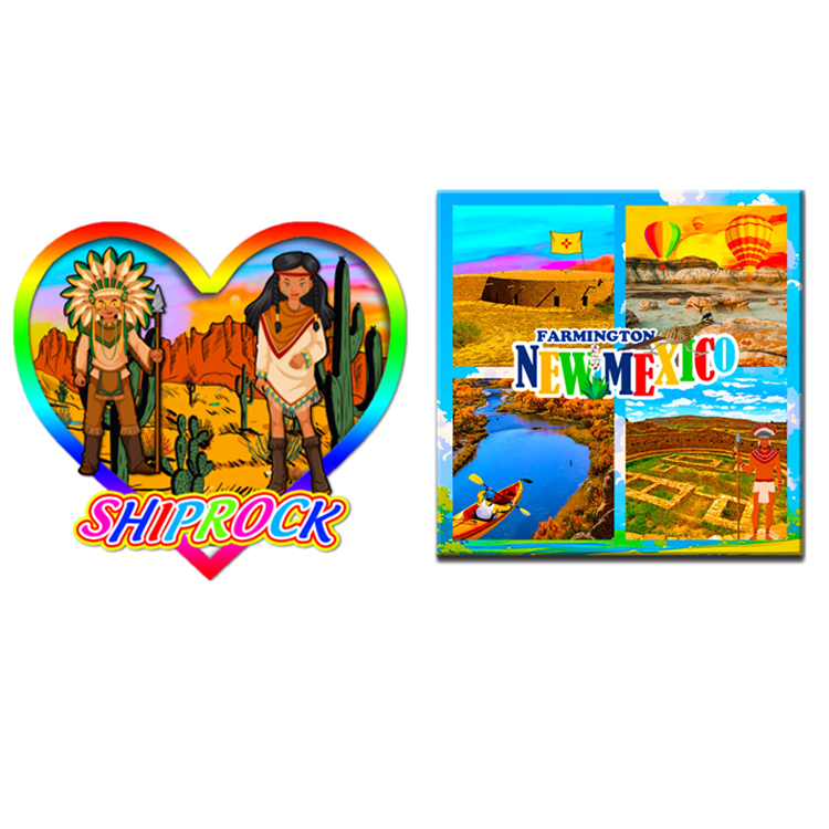 Custom Shape Logo Travel Gift Wood MDF Hanoi Vietnam Souvenir Fridge Magnet