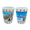 Custom Logo Design Ski Snow Mountain Cows Shot Glasses Swiss Switzerland Souvenirs Shot Glass
