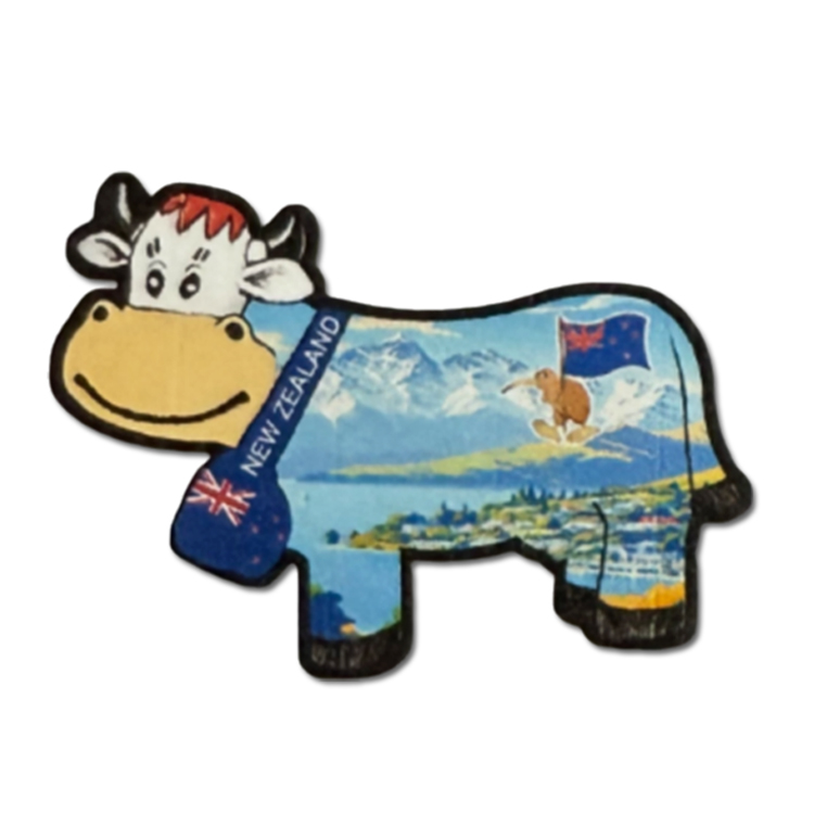 Custom Logo 3D Printed Switzerland Cow Refrigerator Magnet Geneva Souvenirs Fridge Magnet