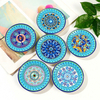 Round Shaped Plate Fridge Magnet Custom Printed Ceramic Magnets Evil Eye Souvenir Ceramic Fridge Magnet