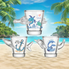 Custom Logo Beach Souvenir Ocean Animal Shaped Shot Glass Novelty Shark Shot Glass