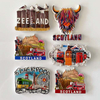 Customized Resin Printed Travel Souvenir Crafts Nida Palanga Vilnius Lithuania Souvenir Fridge Magnet