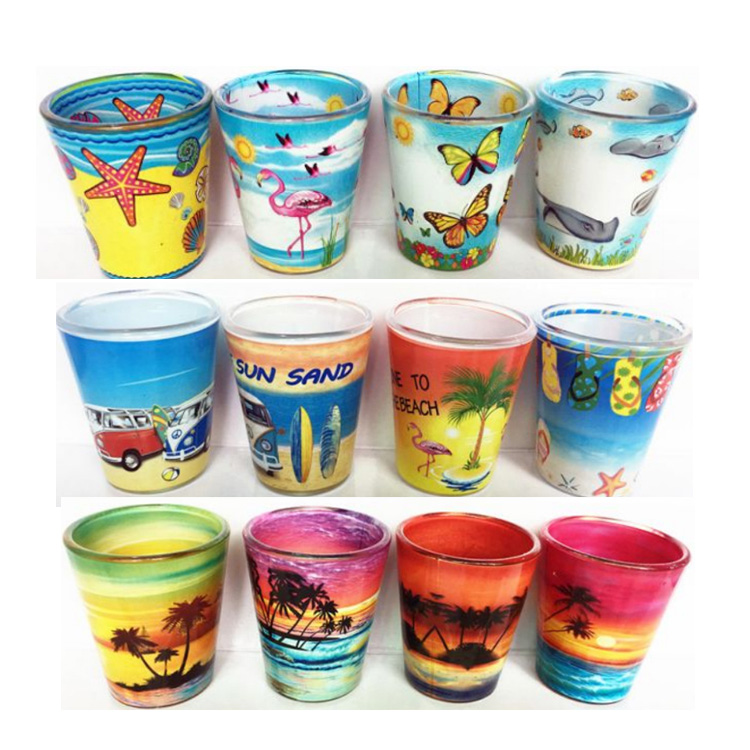 Customized Logo Design Travel Gift 1.5OZ Madrid Spain Souvenirs Shot Glass