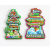 Custom Wood Landmark Shape Fridge Magnet Ocean Maldives Souvenir Fridge Magnet