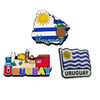 Custom Design Travel Gift Refrigerator Magnet Soft PVC Rubber Fridge Magnet Uruguay Souvenir PVC Fridge Magnet