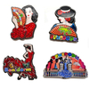 Japan MDF Wood Magnet Windmill Okinawa Souvenir Fridge Magnet