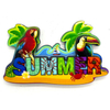 MDF Wooden Coastal City Parrot Italy Souvenir Rimini Fridge Magnet