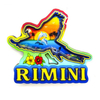 MDF Wooden Coastal City Parrot Italy Souvenir Rimini Fridge Magnet