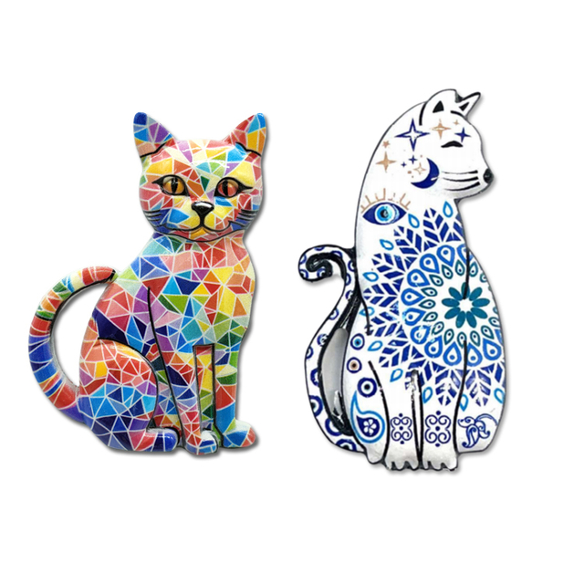 Resin Animal Cat Magnet Mykonos Tashirojima Turkey Souvenir Cat Fridge Magnet