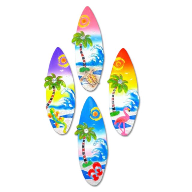 Handmade Hand Printed Tourist Souvenir 3D Resin Butterfly Fridge Magnets