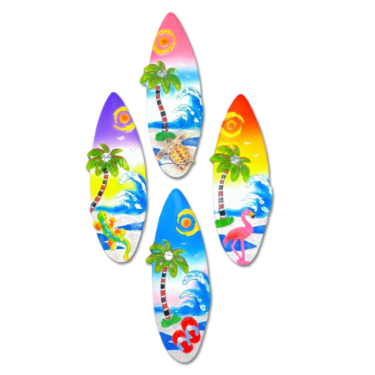 Handmade Hand Printed Tourist Souvenir 3D Resin Butterfly Fridge Magnets