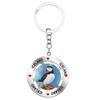 Custom Logo Metal Keyring Nordic Iceland Souvenir Puffin Keychain