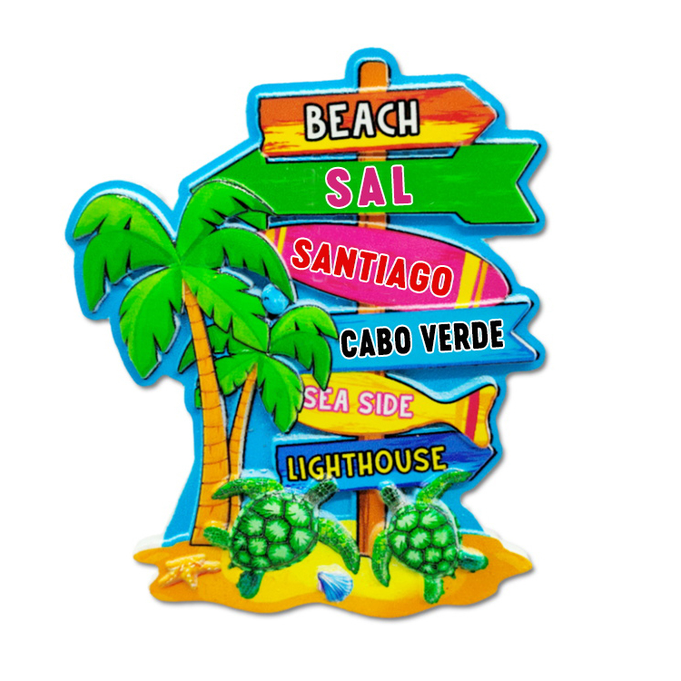 Resin Surf Surfboard Florida Miami Beach Souvenir Fridge Magnet