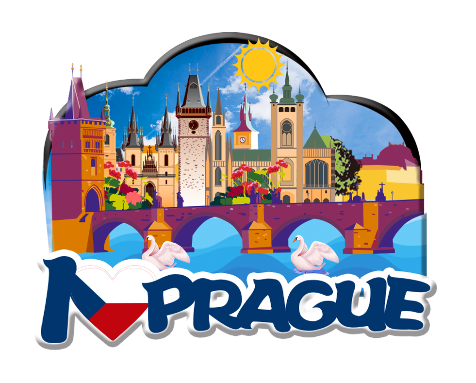 Resin Travel Gift Praha Czech Republic Prague Souvenir Fridge Magnet