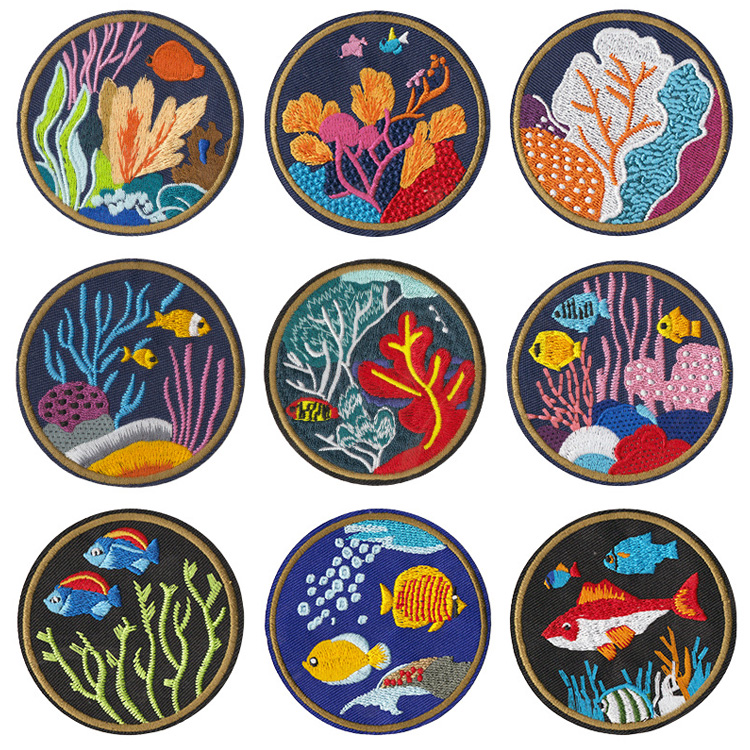 Wholesale Customized Logo Design Countries City Souvenir Iron on Patches Custom Embroidered Patch