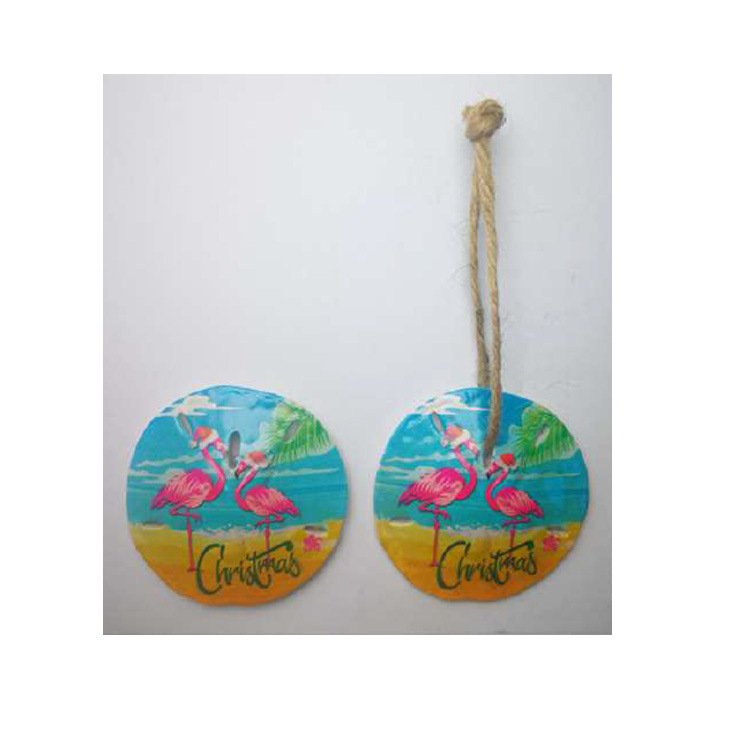 Personalized Resin Printing Beach Souvenir Sand Dollar Christmas Ornaments