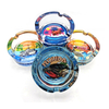 Souvenir Round Custom Logo Glass Cigar Ashtray