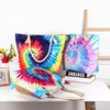 Wholesale Women Fashion Beach Bag Canvas Rainbow Tie Dye Tote Bags